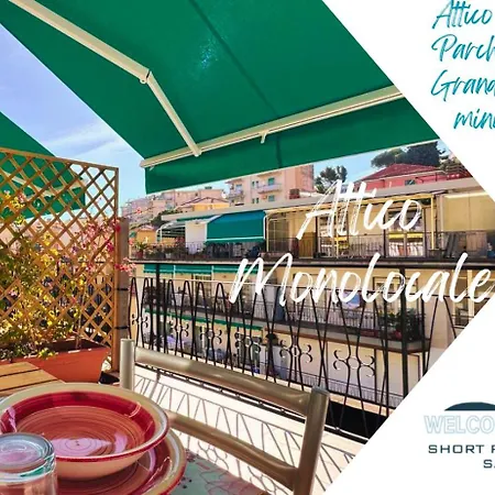 Daire Wh-maison Du Soleil-attico Monolocale Con Parcheggio Gratuito E Grande Terrazza - A 5 Minuti Dal Centro - Wifi Sanremo